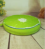 Подушка кругла декоративна інтер'єрна Лайм 40 см зелений, фото 2