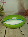 Подушка кругла декоративна інтер'єрна Лайм 40 см зелений, фото 3