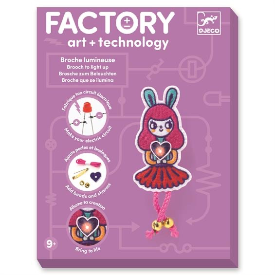 Набір для творчості Djeco Брошка Factory art Bunny Girl Factory E-text DJ09320, фото 1