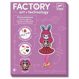 Набір для творчості Djeco Брошка Factory art Bunny Girl Factory E-text DJ09320