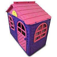Детский игровой пластиковый домик со шторками Doloni для детей А7437-19