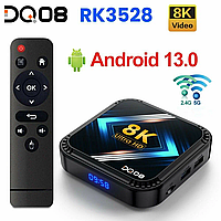 Смарт ТВ приставка Smart TV Box DQ08 4/64GB 8K Android 13 Ultra HD 66 / 5 000 Результаты перевода Перевод Sma
