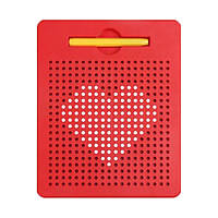 Магнітний планшет "MagPad" TSQ-380B(Red) 21,5см стілус, металеві кульки js