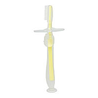 Силіконова зубна щітка Mumlove MGZ-0707(Yellow) з обмежувачем