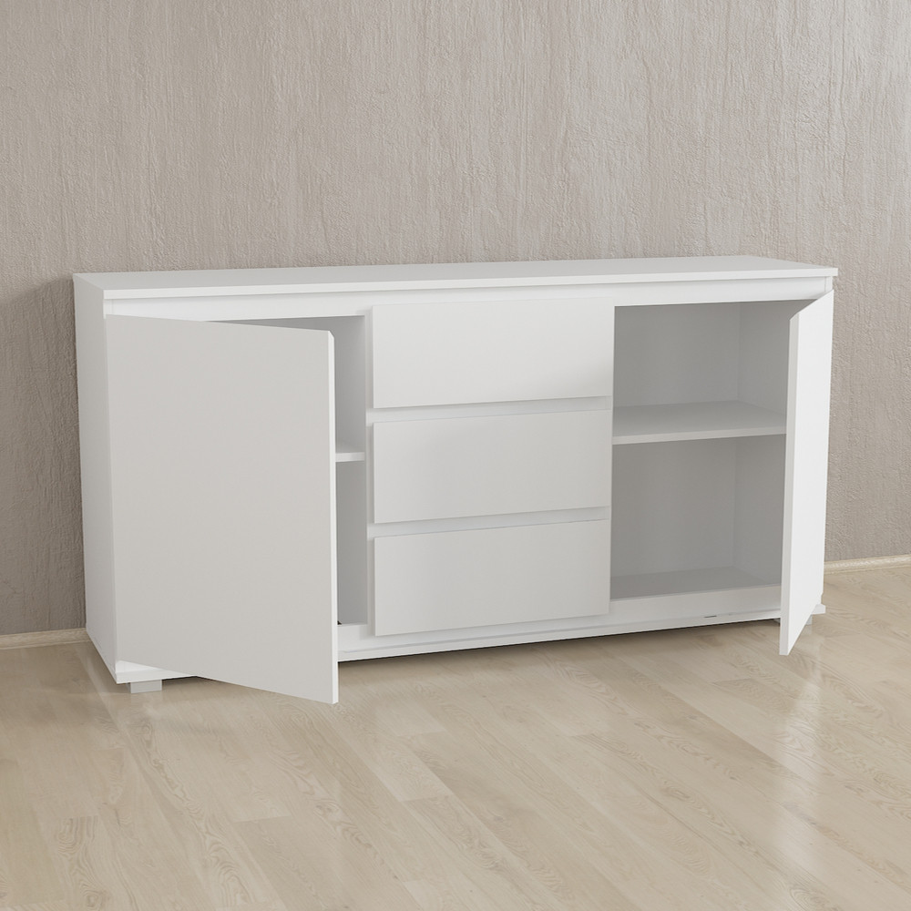 Тумба для телевізора, комод для дому з ящиками 150 см, сучасний комод-тумба для ТВ і одягу без ручок, фото 1