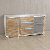 Тумба для телевізора, комод для дому з ящиками 150 см, сучасний комод-тумба для ТВ і одягу без ручок, фото 3