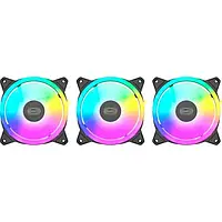 Вентилятор для ПК PcCooler F3 T120 ARGB BK 3-Pack Black 3 шт