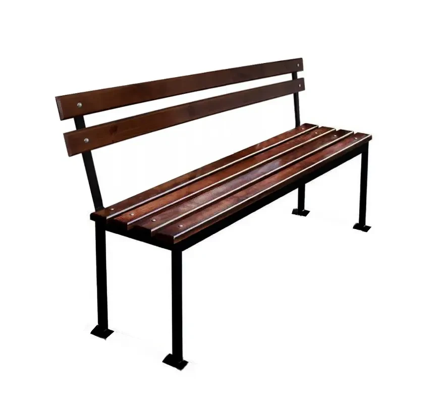 Лавка Tobi Sho для кладовища без підлокітників 150 см колір горіх, фото 1