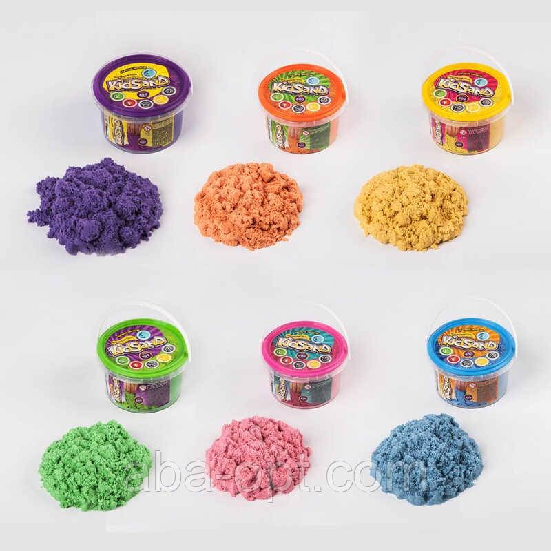 Гра Кінетичний пісок "KidSand" банка 600г KS-01-05 (24) "Danko Toys" ВИДАЄТЬСЯ МІКС ВИДІВ, фото 1