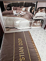 Постельное белье Диор прочное Комплект постельного белья премиум Постельное белье качественный материал шоколад