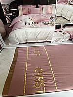Постельное белье Диор прочное Комплект постельного белья премиум Постельное белье качественный материал розовый
