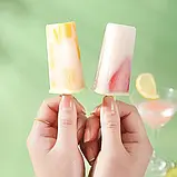 Форми для морозива Anex на 8 штук, Морожениця для саморобного ескімо, з відсіком для води — підставкою, фото 5