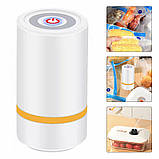Вакууматор VACUUM SEALER XL-709 Вакуумний пакувальник їжі насос для вакуумування пакетів і банок, акумулятор, фото 3