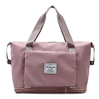 Дорожная сумка для путешествий, Сумка-трансформер, Складная сумка для ручной клади (розовая)