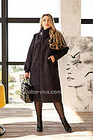 Альпака,Жіноче пальто,кардіган.Розміри 52-60