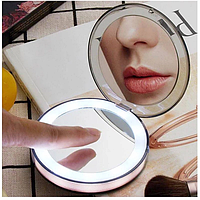 Карманное зеркало для макияжа с LED подсветкой UFT CM2 8.5 х1.75 см tal