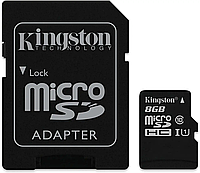 Карта памяти micro SDHC 8GB Kingston (class 10) (UHS-1) (c адаптером) tal