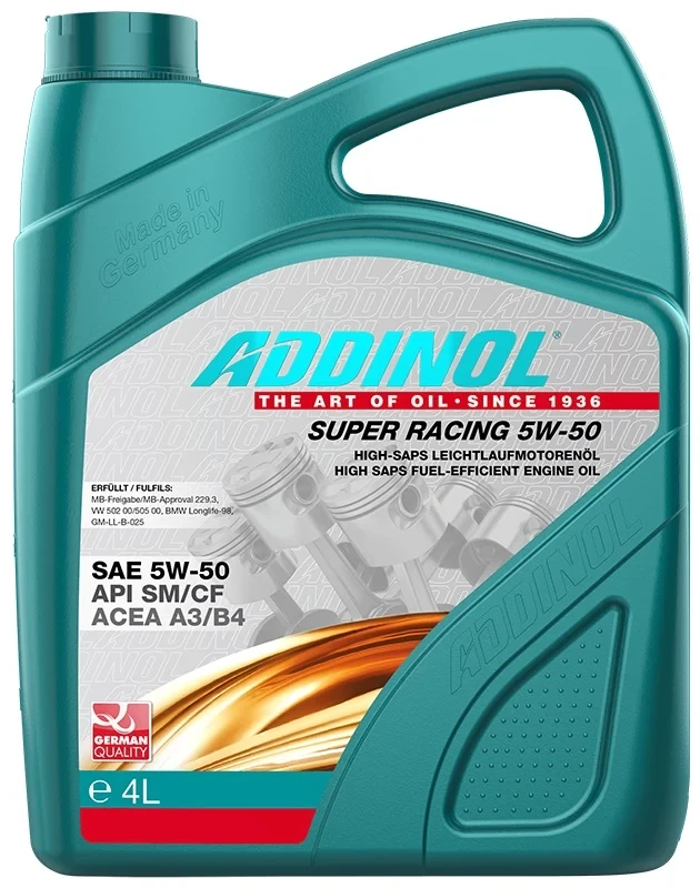 Масло ADDINOL Super Racing 5w50 4л