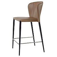 РАСПРОДАЖА (товар с экспозиции, 1шт.) Барный стул Arthur капучино кожа/черный металл