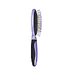 Щітка для волосся масажна із залізними зубчиками DAGG 9551 SH KSP Бузкова, фото 2