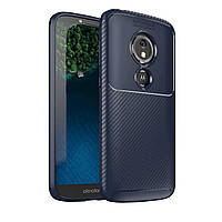 Чехол Carbon Case Motorola E5 Play Синий (hub_zkMm56369) GM, код: 1374131