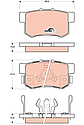 Задні колодки Хонда CR-V, Акорд 8, Акорд 9, FR-V, Кростур, RDX (06430S9A000) TRW GDB3438, фото 4