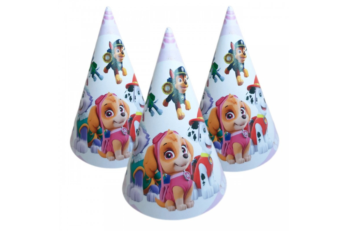 Ковпачки, Щенячий патруль святкові карнавальні 16 см (1шт)-