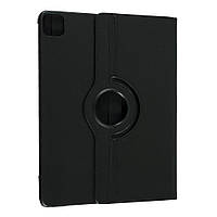 Кожаный чехол книжка 360 на iPad Pro 12.9 2022 черный