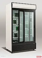 Resto Quality Szafa Chłodnicza Przeszklona Rq1100Sl-Black 1000L Drzwi Przesuwne Czarna Sd1001Sl