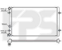 Радиатор охлаждения двигателя Skoda Octavia I / VW Bora Golf III (Nissens) FP 62 A826-NS