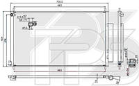 Радиатор кондиционера Honda CR-V IV (12-17) (Koyorad)