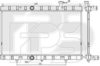 Радиатор охлаждения двигателя Nissan X-Trail T32 (Koyorad) FP 50 A321-KY