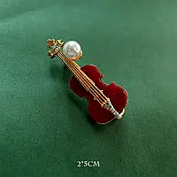 Брошка у вигляді скрипки