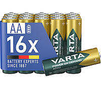 Батарейки акумулятор Varta Rechargeable Accu AA 2600 мАг BLI 16 Ni-MH (Оригінал)