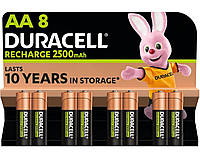 Батарейки аккумулятор Duracell Rechargeable Ni-MH AA/HR06 2500 mAh BL 8шт (Оригінал)