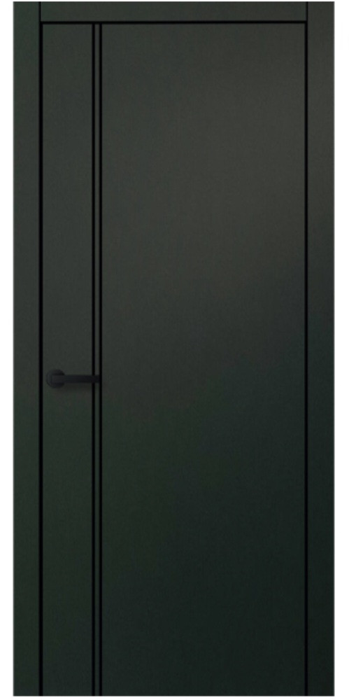 Двері міжкімнатні Wakewood Forte 18 Антрацит з молдингом