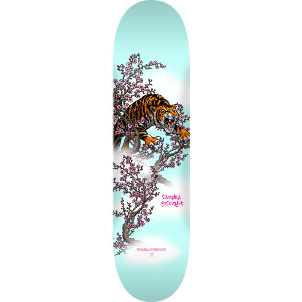 Дека для скейтборда Powell Peralta Sakura Yosozumi Tiger Blue 8.0 "