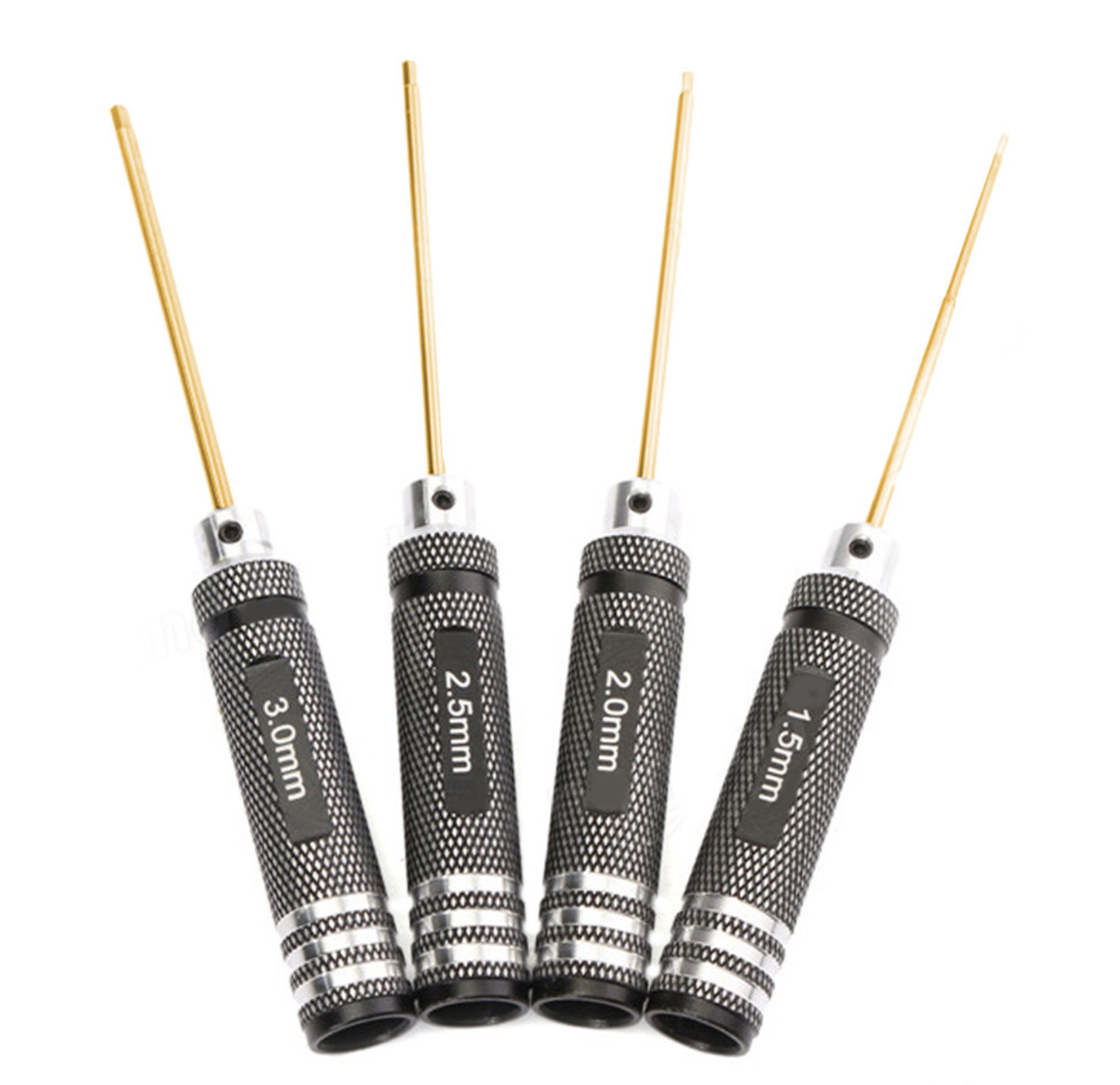Набір шестигранних викруток Hex Key 1.5 мм, 2.0 мм, 2.5 мм, 3.0 мм із титановим покриттям