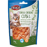 Лакомство для котов Trixie Premio Cheese Chicken Cubes сырно-куриные кубики 50г (4011905427171)