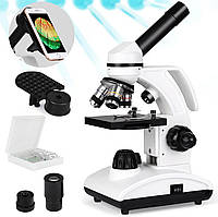 Мікроскоп Tuword оптичні скляні лінзи 40X-1000X світлодіодний бездротовий