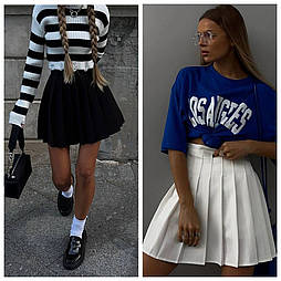 Спідниця-шорти - теніска у складочку