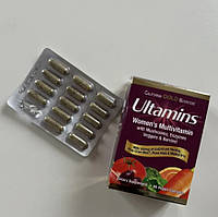 California Gold Nutrition, Ultamins, мультивитаминный комплекс для женщин с коэнзимом Q10, грибами, ферментами