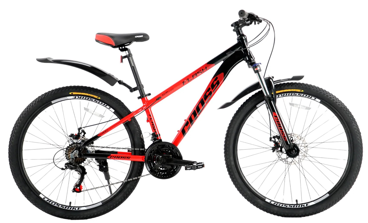 Велосипед Cross 24" Flash 2024  Рама-12" red-black