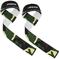 Лямки для тяги RDX W1 Gym Single Strap Camo Green Plus