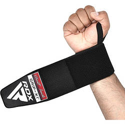 Бинти для зап'ясть атлетичний (кистьові бинти) RDX W3 Gym Wrist Wraps Full Black