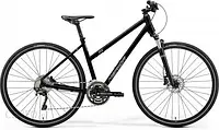 Велосипед Merida Crossway 500 Lady Glossy Black Matt Silver 28 2021