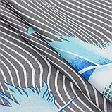 Постільна білизна бязь Блакитне перо, фото 3