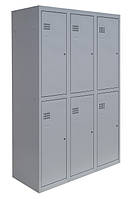 Шкаф металлический для одежды двухуровневый ШМ-4-8-300х900 6, 1800