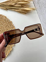Очки солнцезащитные брэндовые женские Dior очки классические Dior очки для девушек Коричневый