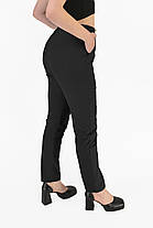 Штани жіночі яскраві літні у великих розмірах Штани стрейч Dasire бавовна Чорний колір L-XL, фото 2
